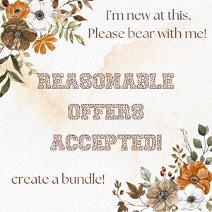 I’m new to this whole Poshmark thing, so please bear with me! 🫶🏻